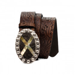 Cinturón unisex 02ld marrón oscuro