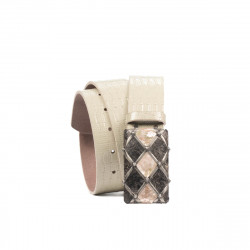 Cinturón unisex 05ld charol beige
