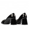 Zapatos elegantes de mujer 1291 charol negro