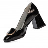 Zapatos elegantes de mujer 1291 charol negro