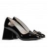 Zapatos elegantes de mujer 1291 charol negro