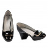 Zapatos elegantes de mujer 1291 charol negro