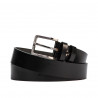 Cinturón para hombre 59b negro brillante