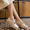 Zapatos casuales de mujer 6042 beige lifestyle
