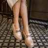Zapatos casuales de mujer 6042 beige lifestyle