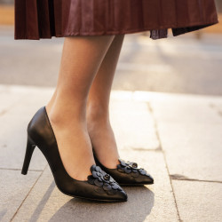 Zapatos elegantes de mujer 1282 negro lifestyle