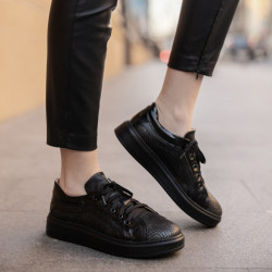 Zapatos casuales/deportivos 6035 negro combinado
