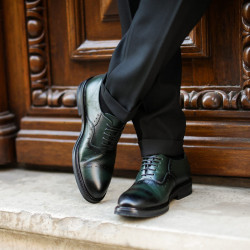 Zapatos elegantes de hombre 937 a verde lifestyle