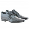 Zapatos elegantes hombres 798 croco charol negro