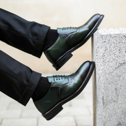 Zapatos elegantes de hombre 937 a verde lifestyle