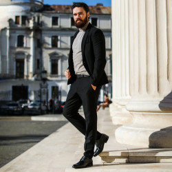 Zapatos elegantes hombre 908 negro