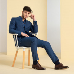 Zapatos elegantes para hombre 905 a café lifestyle