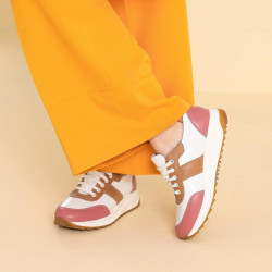 Zapatillas deportivas mujer 6030 rosa+blanco