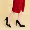 Zapatos elegantes de mujer 1279 negro antílope