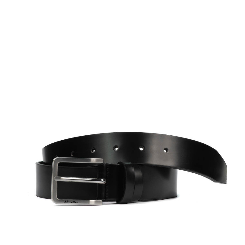 Cinturón para hombre 60b negro brillante