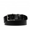 Cinturón para hombre 60b negro brillante