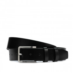 Cinturón para hombre 60b negro brillante