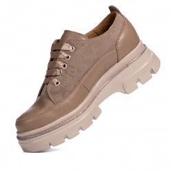 Zapatos casuales de mujer 6043 capuchino combinado