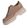 Zapatos casuales de mujer 6043 capuchino combinado