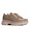 Zapatos casuales de mujer 6043 capuchino combinado