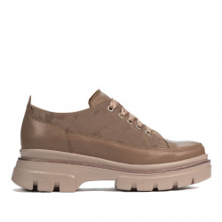 Zapatos casuales de mujer 6043 capuchino combinado