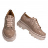 Zapatos casuales de mujer 6043 capuchino combinado