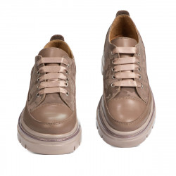 Zapatos casuales de mujer 6043 capuchino combinado