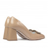 Zapatos elegantes para mujer 1291 charol beige