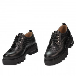 Zapatos casuales de mujer 6047 negro combinado