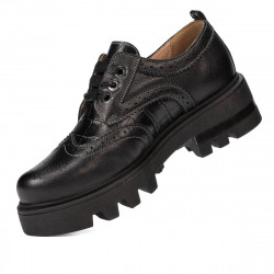 Zapatos casuales de mujer 6047 negro combinado