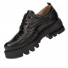 Zapatos casuales de mujer 6047 negro combinado