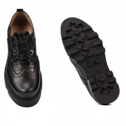 Zapatos casuales de mujer 6047 negro combinado