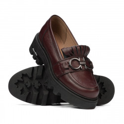 Zapatos casuales mujer 6044 burdeos