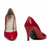 Zapatos elegantes mujer 1234 charol rojo