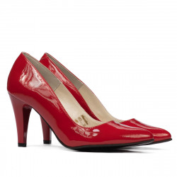 Zapatos elegantes mujer 1234 charol rojo