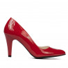 Zapatos elegantes mujer 1234 charol rojo