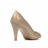 Zapatos elegantes de mujer 1234 charol beige