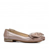 Bailarinas de dama 6050 rosa empolvado combinado