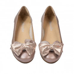 Bailarinas de dama 6050 rosa empolvado combinado