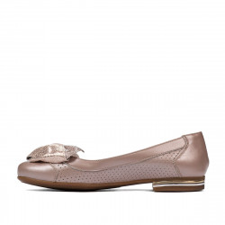 Bailarinas de dama 6050 rosa empolvado combinado