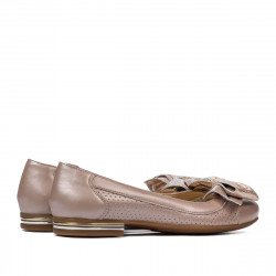 Bailarinas de dama 6050 rosa empolvado combinado