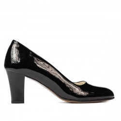 Zapatos elegantes de mujer 1209 charol negro