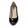 Zapatos elegantes de mujer 1209 charol negro