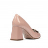 Zapatos elegantes de mujer 1291 charol rosa