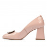 Zapatos elegantes de mujer 1291 charol rosa
