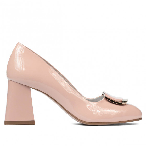Zapatos elegantes de mujer 1291 charol rosa