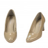 Zapatos elegantes de mujer 1209 charol beige