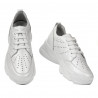 Zapatillas de mujer 6046 blanco nácar