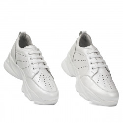 Zapatillas de mujer 6046 blanco nácar