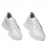 Zapatillas de mujer 6046 blanco nácar